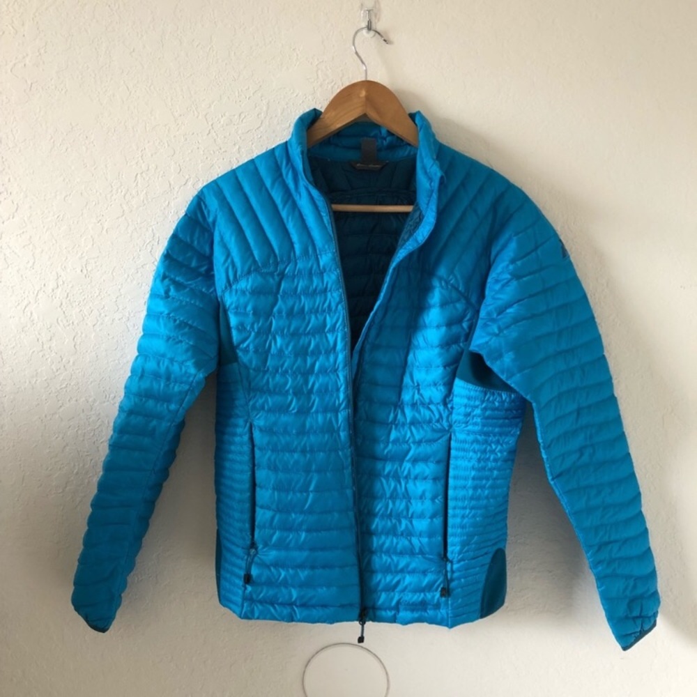 Light Weight Blue Eddie Bauer Puffer Coat - Picture 1 of 5